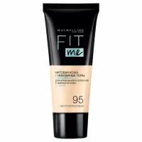 Maybelline New York Fit Me Тональный крем тон 95 Светло-Фарфоровый