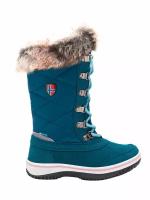 Ботинки детские Trollkids Girls Holmenkollen Snow Boots Teal/Aqua (EU:38)