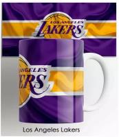 Кружка Лос-Анджелес Лейкерс Los Angeles Lakers / Баскетбол NBA Спортивный клуб / в подарок / с принтом 330 мл
