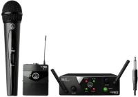 AKG WMS40 Mini2 Mix Set BD US45A/C радиосистема с приёмником SR40 Mini Dual, 1 портативным и 1 ручным передатчиками, в комплекте 2 гитарных шнура MKG L