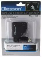 OLESSON 1351 Разветвитель авто (1 гнездо+2*USB)