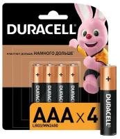 Батарейка duracell lr03 aaa блистер 4шт