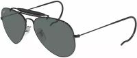 Солнцезащитные очки Ray-Ban, черный, бесцветный