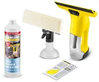 Стеклоочиститель электрический (мойщик окон) Karcher WV 6 Plus, аккумуляторный + концентрат для мойки стекол RM 500, 0.75 л