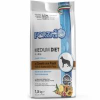 Сухой корм для собак Forza10 Diet, при чувствительном пищеварении, гипоаллергенный, конина, с горошком 1.5 кг (для средних пород)