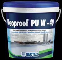 Гидроизоляционная УФ стойкая полиуретановая мастика Neoproof PU W-40 13кг Белая, для крыш и других поверхностей