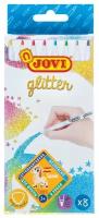 Фломастеры с блестками JOVI "Glitter", 08цв., смываемые