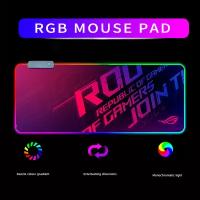 Игровой коврик для мыши и клавиатуры с RGB подцветкой 80х30 см Asus ROG