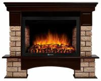 Портал Firelight Forte Wood 30, камень коричневый, шпон темный дуб (НС-1292164)