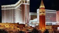 Картина на холсте 60x110 LinxOne "Города Лас Вегас Las Vegas" интерьерная для дома / на стену / на кухню / с подрамником