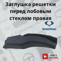 Заглушка решетки перед лобовым стеклом правая Ssang Yong Actyon NEW (Korando C / C200) (2011 -), Ссанг Йонг Актион Нью Корандо Ц, 7944034000