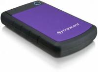 Внешний диск Transcend TS4TSJ25H3P 4Tb, 2.5", USB 3.0, противоударный, фиолетово-черный