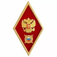 Знак "Об окончании ВУЗа МВД" с накладным орлом