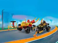 Конструктор LEGO Ninjago 71789 Конструктор Кай и Рас: Битва на машине и мотоцикле