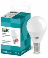 Лампа светодиодная (LED) Шар Е14 9Вт 810лм 4000К 230В матов. IEK