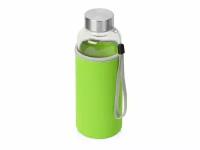 Бутылка для воды "Pure" c чехлом, 420 мл, цвет зеленое яблоко