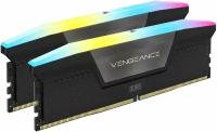 Оперативная память CORSAIR Vengeance RGB, 32 Гб DDR5 (2x16 Гб), 7000 МГц, CMH32GX5M2X7000C34, черный