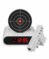 Часы-будильник с мишенью и лазерным пистолетом Laser Target Alarm Clock