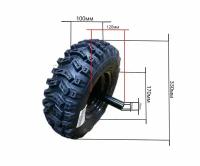 Колесо для снегоуборщика в сборе 13х4,10-6(левое)посадочное отверстие 19ММ