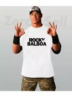 Футболка Zerosell rocky balboa Рокки Бальбоа, размер XXL, белый