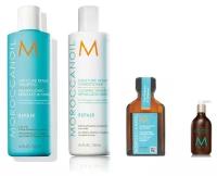 Шампунь Moroccanoil Moisture Repair Набор Spring Kit Repair, Набор: шампунь, кондиционер, масло для волос, лосьон для тела, Набор