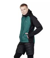 Куртка беговая Nordski Hybrid Hood Black/Alpine Green (EU:L)