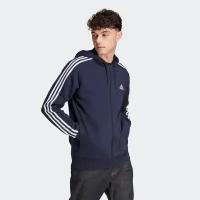 Толстовка adidas Essentials French Terry 3-Stripes Full-Zip, размер 3XL, синий