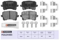 Колодки тормозные VAG Tiguan (5N) 07-17, Passat 05-10, A6 (C6) 04- задние Marshall