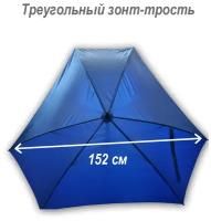 Зонт-трость ФАБРИКА ЗОНТ 1953, синий