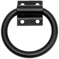 Ручка дверная кольцо РК-110 мод.3, стальная, чёрная