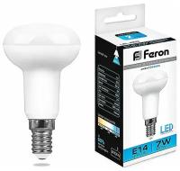 Лампа светодиодная LED зеркальная 7вт Е14 R50 дневной (LB-450) 25515 FERON