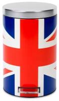 Ведро для мусора с педалью "Brabantia" (Union Jack), 12 л