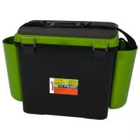 Органайзер универсальный HELIOS FishBox односекционный зеленый/черный 19 л 5 шт. 38 см 25.5 см