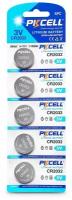 PKCELL Lithium Button Cell CR2032, в упаковке: 5 шт