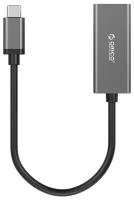 USB адаптер Type-C на RJ-45 черный, ORICO-XC-R45-V1-BK-BP