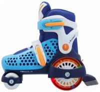 Роликовые коньки REACTION Junior, для мальчиков, размер 29-32, колеса 40мм, ABEC 3, синий/голубой [112939-mq]