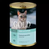 Корм влажный Nero Gold для кошек "Рыбный коктейль", 415 г