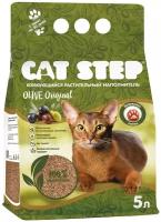 Cat Step Olive Original наполнитель растительный комкующийся 3,7 кг., 5 л