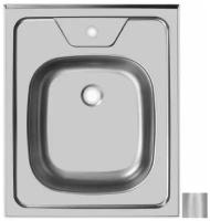 Накладная кухонная мойка 60 см, UKINOX Standart STD500.600 ---5C 0C-, матовое нержавеющая сталь матовая
