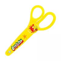 Каляка-Маляка Ножницы детские с пластиковым чехлом 100 мм желтый