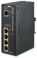 IPOE-E174 индустриальный PoE экстендер/ IP30 Industrial 1-Port 60W Ultra POE to 4-Port 802.3af/at Gi