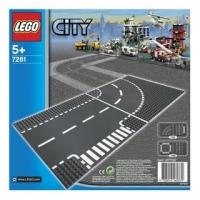 Детали LEGO City 7281 Поворот и Т-образный перекресток