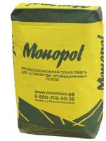 Наливной пол MONOPOL Hard 40 цементный самовыравнивающийся для бетона (цвет: серый; фасовка: 20 кг)