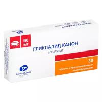 Гликлазид Канон таб. пролонг. высвоб., 60 мг, 30 шт