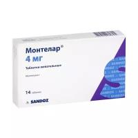 Монтелар таб. жев., 4 мг, 14 шт