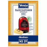 Vesta filter Бумажные пылесборники MX 09 для пылесосов Moulinex, 5 шт