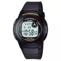 Наручные часы CASIO F-200W-9A, черный, серый