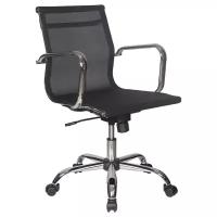 Кресло руководителя CH-993-Low черный M01 сетка низк.спин. крестовина металл хром CH-993-LOW/M01