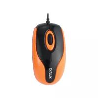 Мышь Delux DLM-363B Black-Orange USB