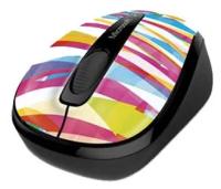 Беспроводная компактная мышь Microsoft Wireless Mobile Mouse 3500 Limited Edition Bandage Stripes Black USB